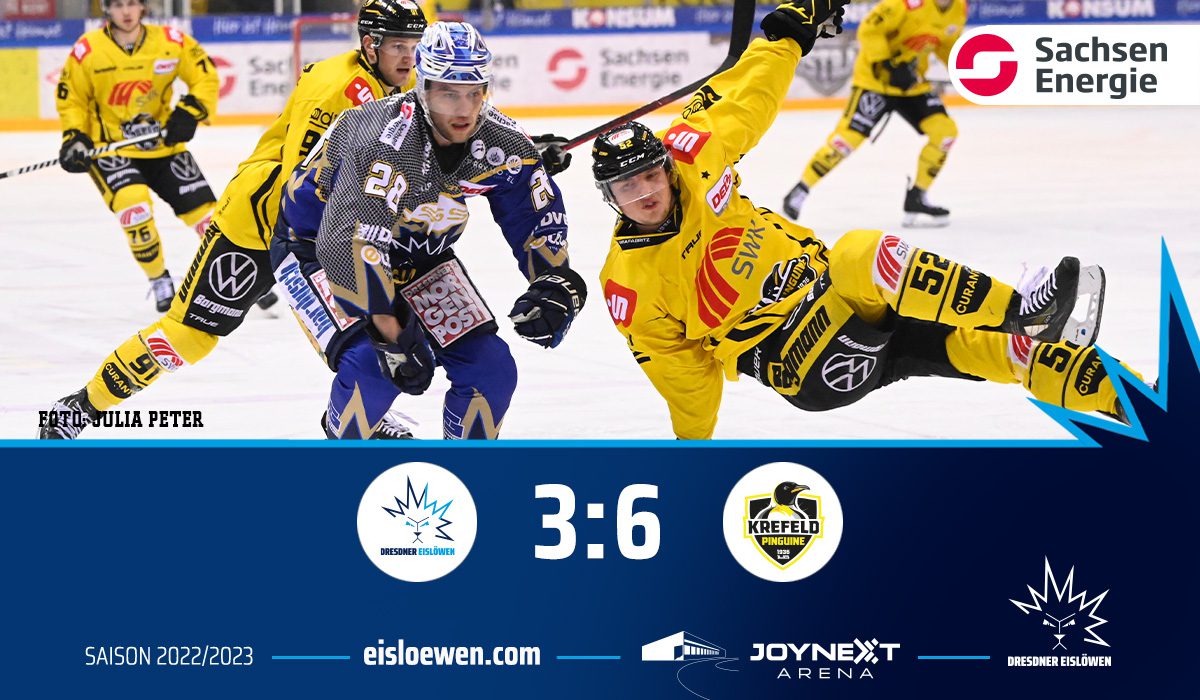 Eislöwen verlieren zweites Playoff-Viertelfinalspiel Dresdner Eislöwen